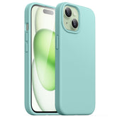 JETech Silicone Case for iPhone 15 6.1-Inch, Silky-Soft Touch Full-Body Protective Phone Case, Shockproof Cover (Bright Blue)